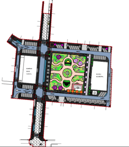 Estuo de obra no jardim municipal de santiago do cacém