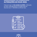 Alterações ao RJUE 2026