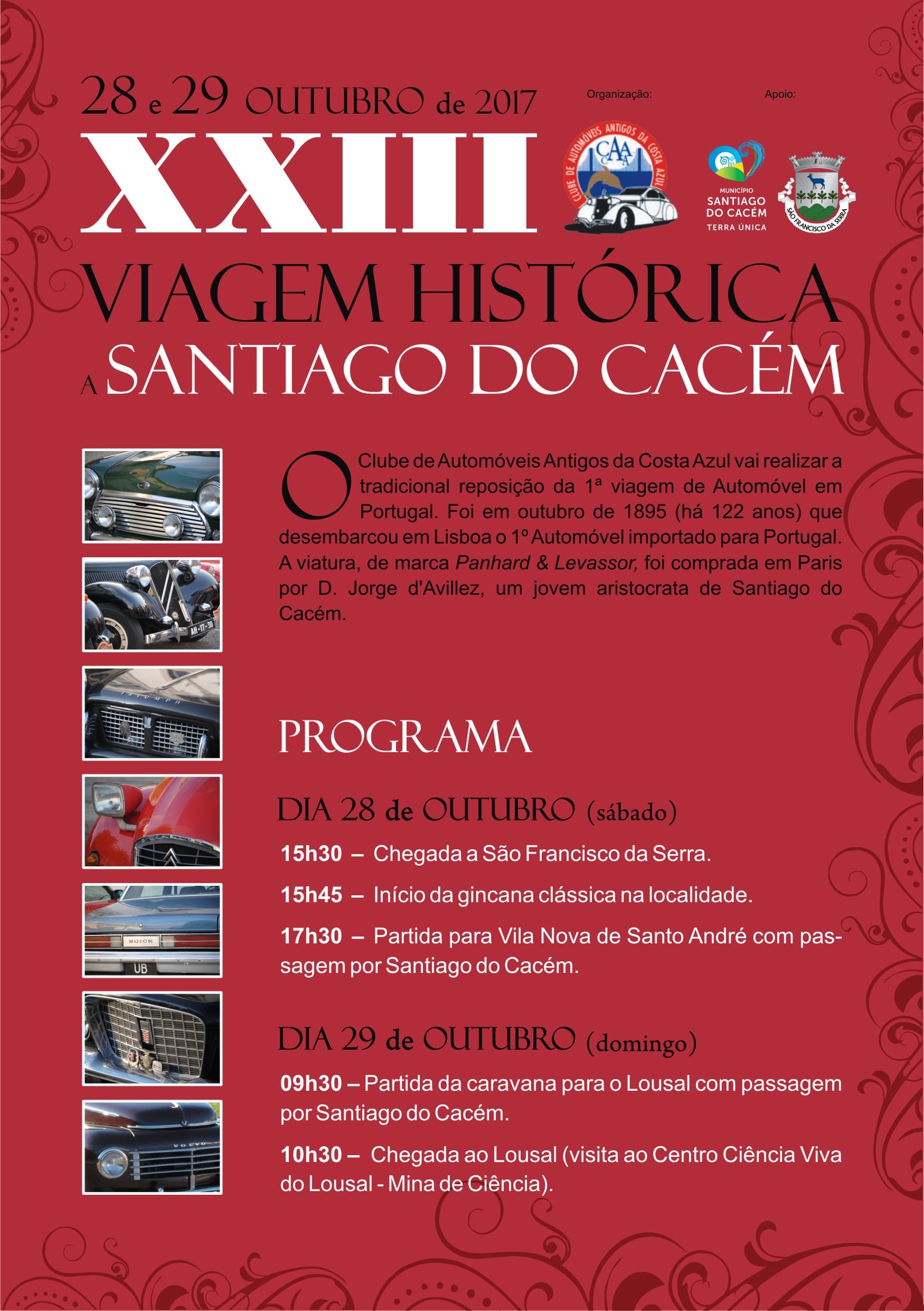 xxiii viagem historica a santiago do cacem_programa